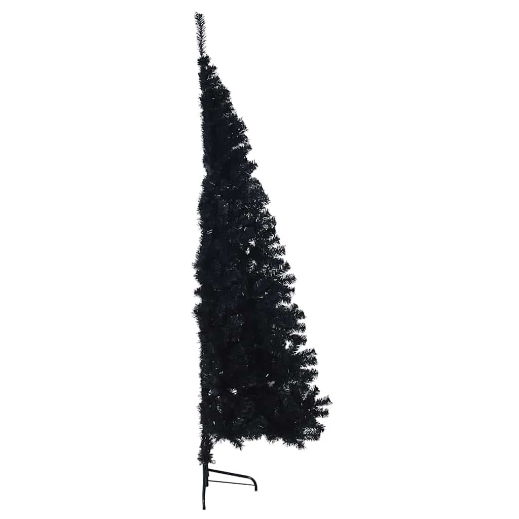 Umjetno predsvijetljeno božićno drvce Crna 240 cm PVC