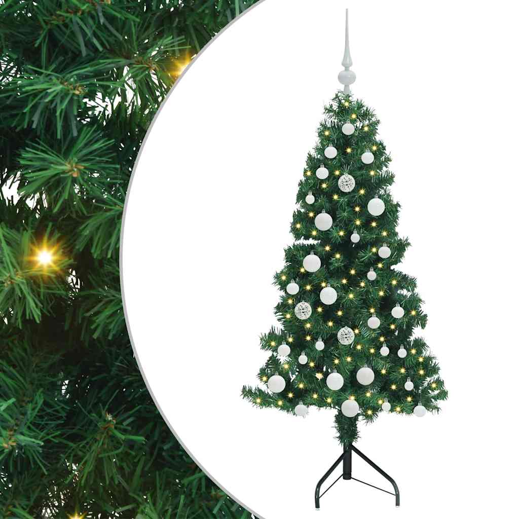 Korner Umjetno Božićno Drvo Zelena 150 cm PVC i metal