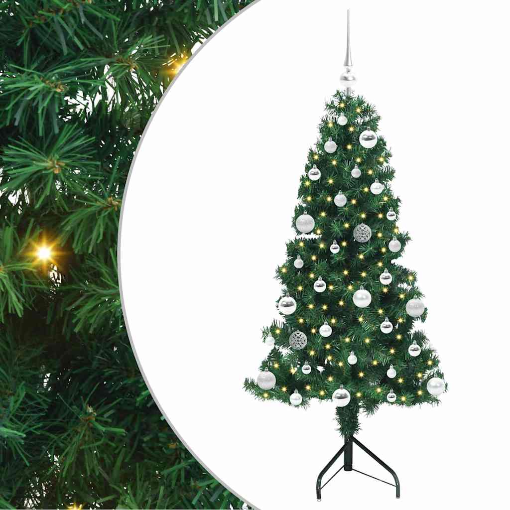 Korner Umjetno Božićno Drvo Zelena 150 cm PVC i metal