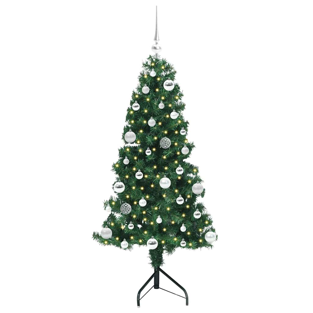 Korner Umjetno Božićno Drvo Zelena 150 cm PVC i metal