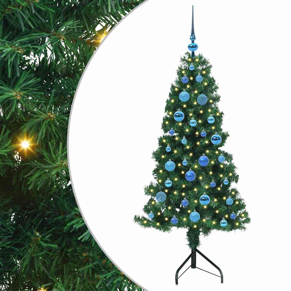 Korner Umjetno Božićno Drvo Zelena 150 cm PVC i metal