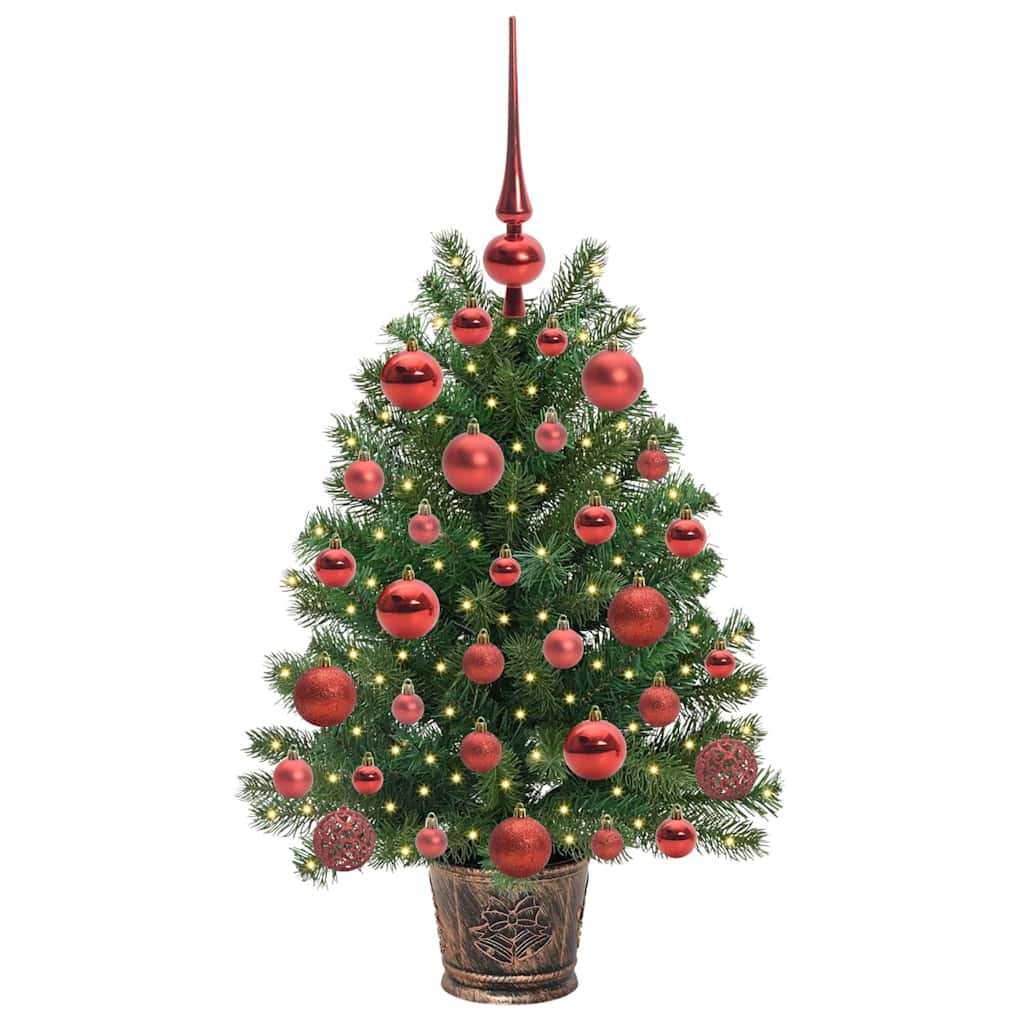 Umjetno božićno drvce s 150 LED svjetlima Zelena 75 cm PE i PVC