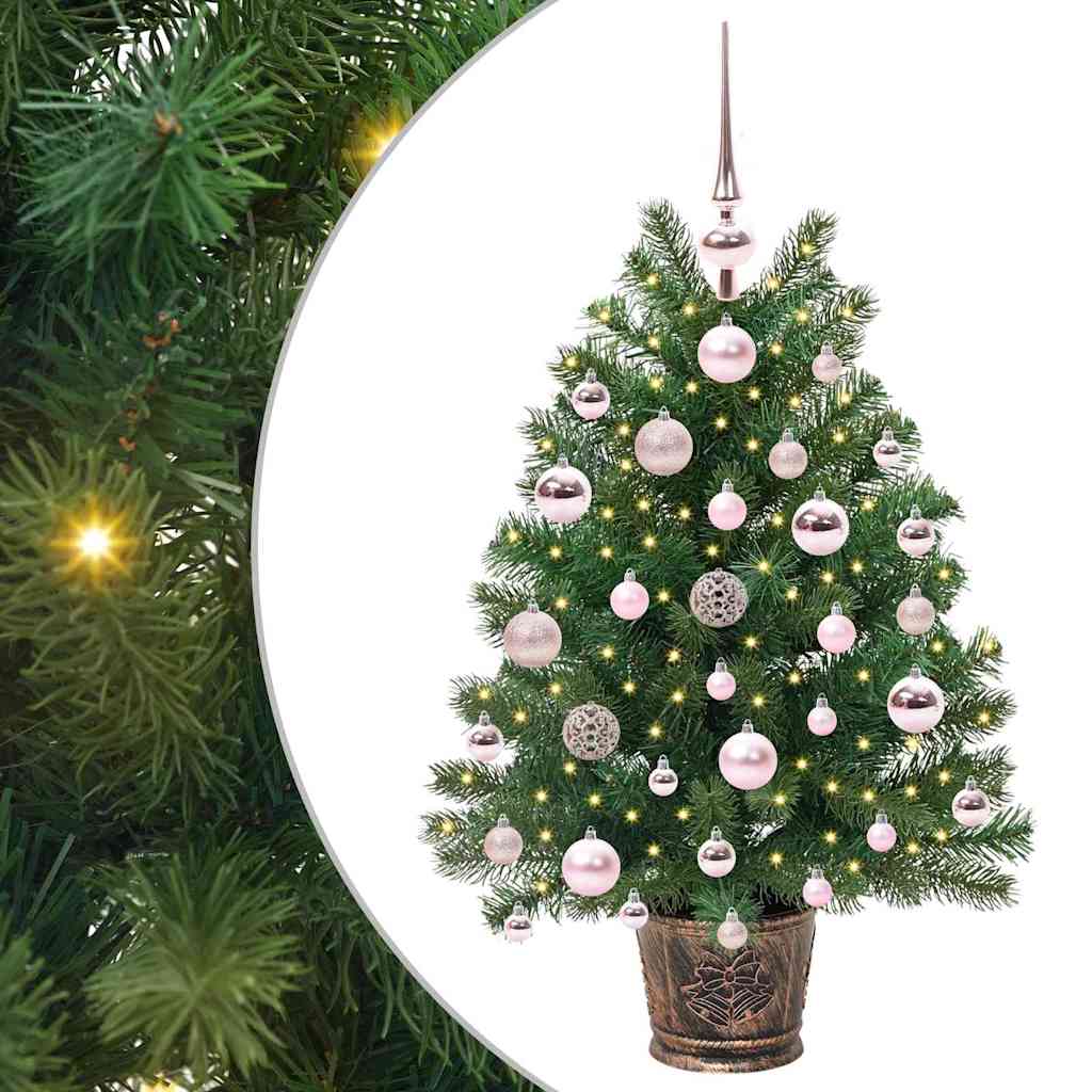 Umjetno božićno drvce s 150 LED svjetlima Zelena 75 cm PE i PVC