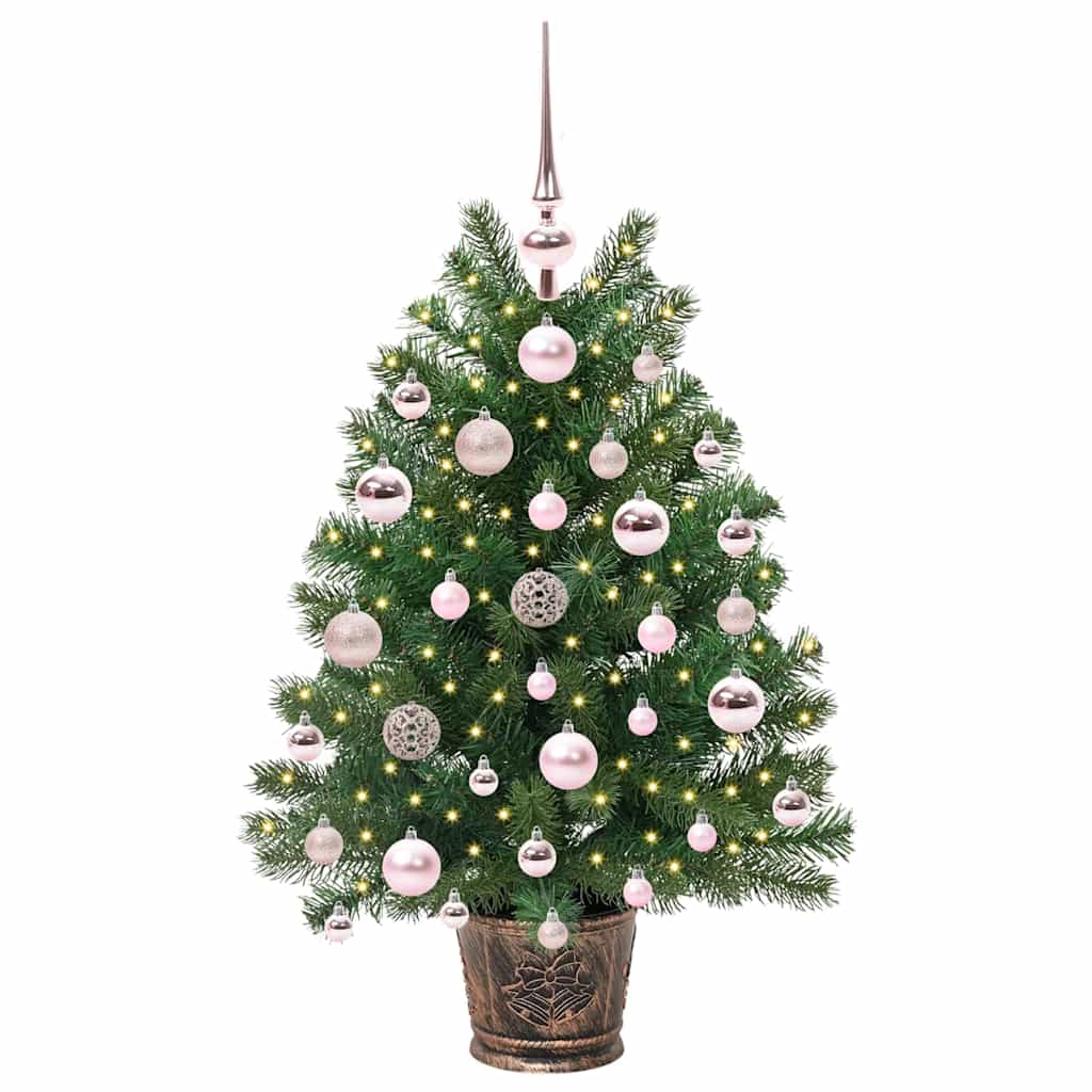 Umjetno božićno drvce s 150 LED svjetlima Zelena 75 cm PE i PVC