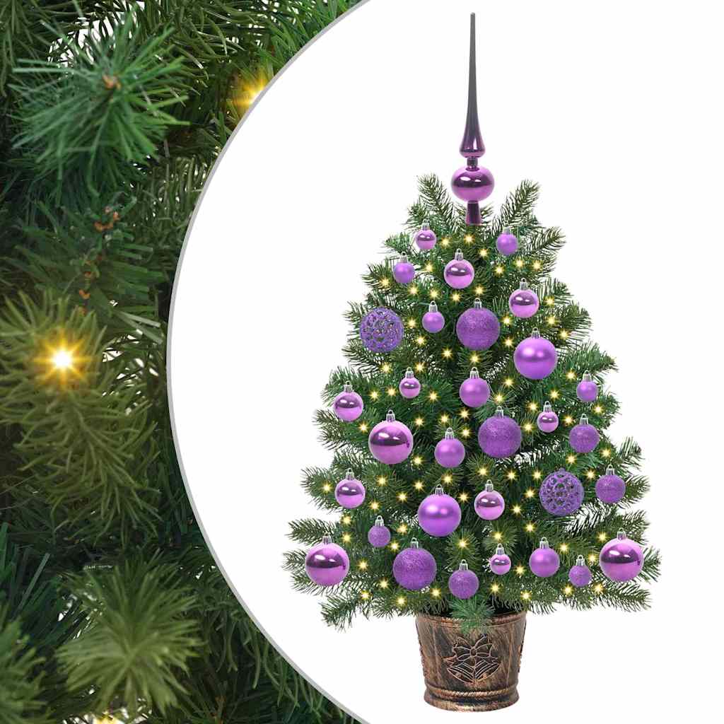 Umjetno božićno drvce s 150 LED svjetlima Zelena 75 cm PE i PVC