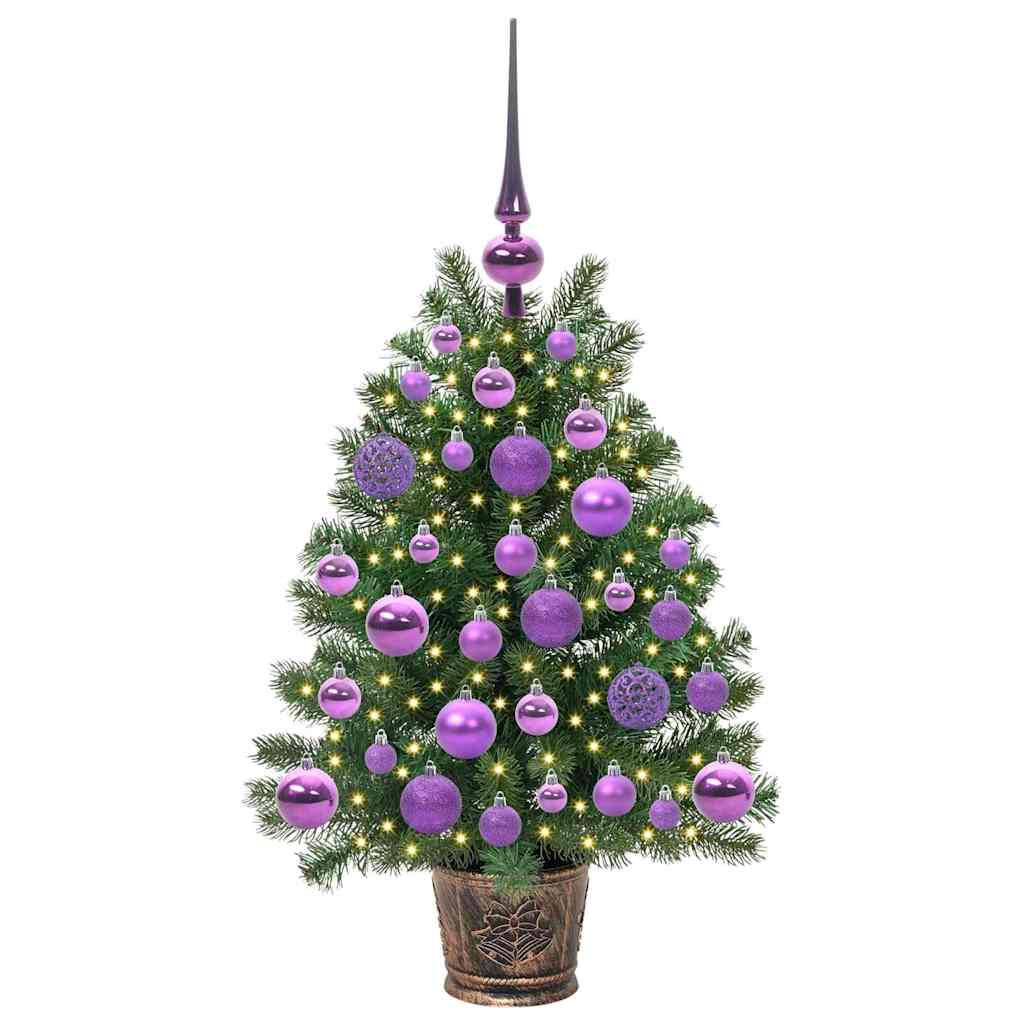 Umjetno božićno drvce s 150 LED svjetlima Zelena 75 cm PE i PVC