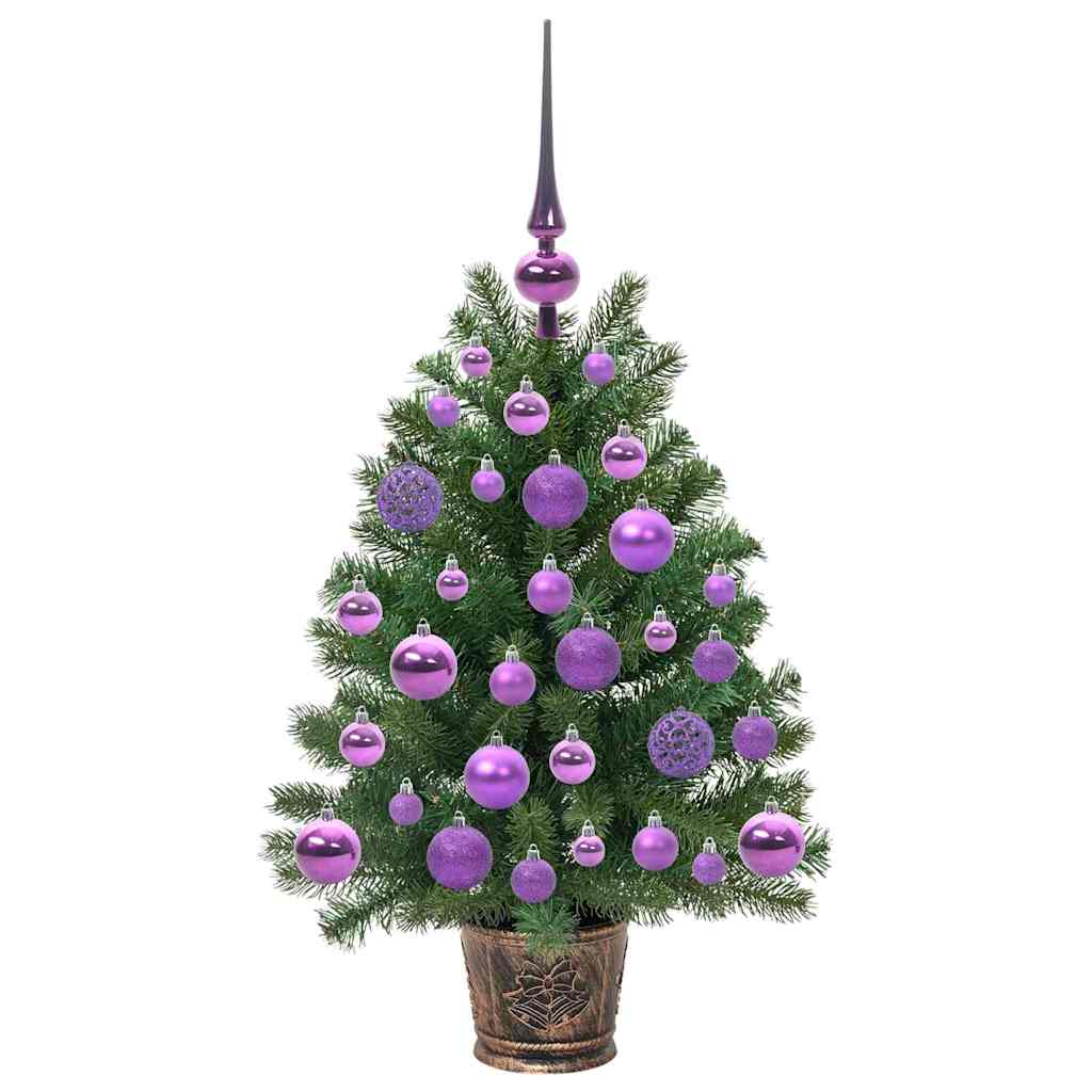 Umjetno božićno drvce s 150 LED svjetlima Zelena 75 cm PE i PVC