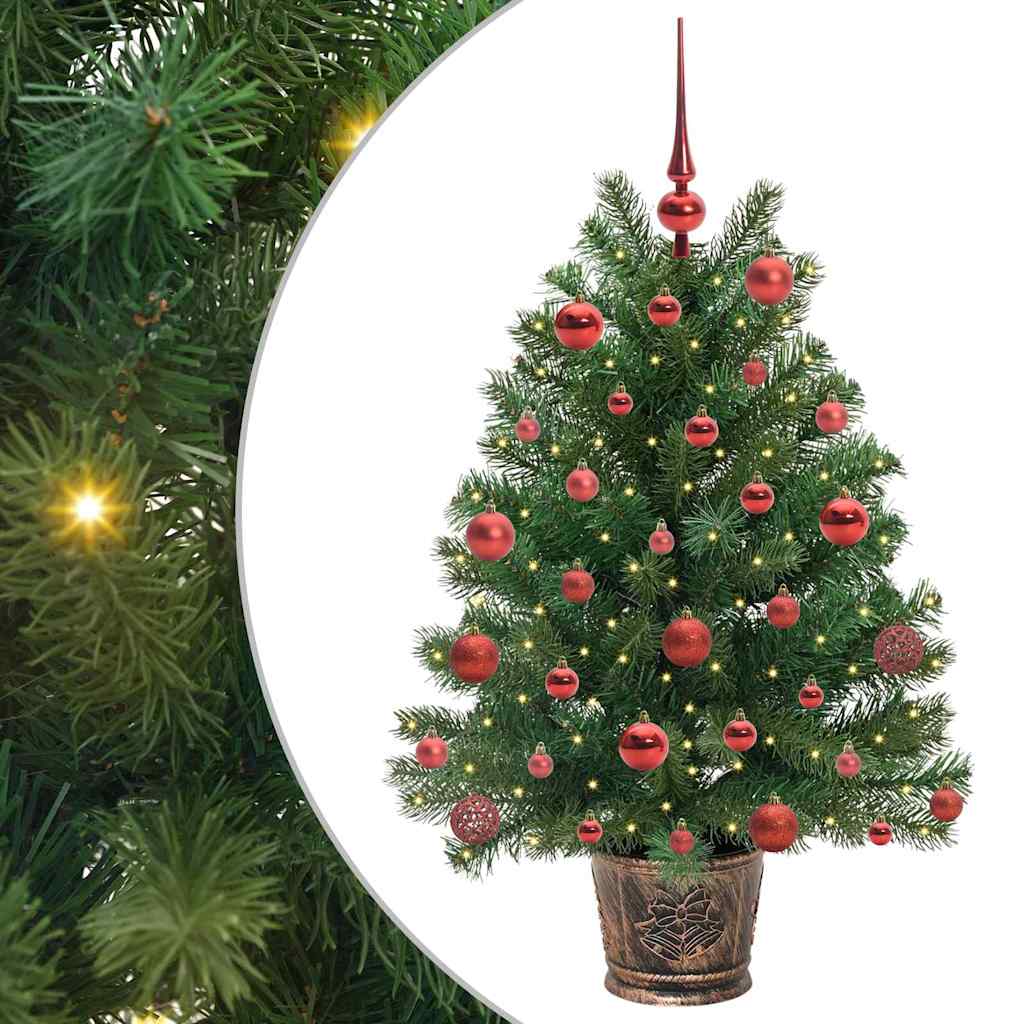 Umjetno božićno drvce s 150 LED svjetlima Zelena 95 cm PE i PVC