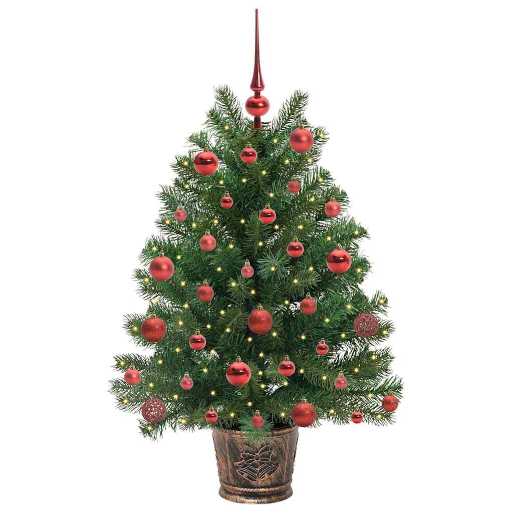 Umjetno božićno drvce s 150 LED svjetlima Zelena 95 cm PE i PVC