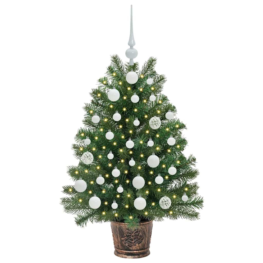 Umjetno božićno drvce s 150 LED svjetlima Zelena 95 cm PE i PVC