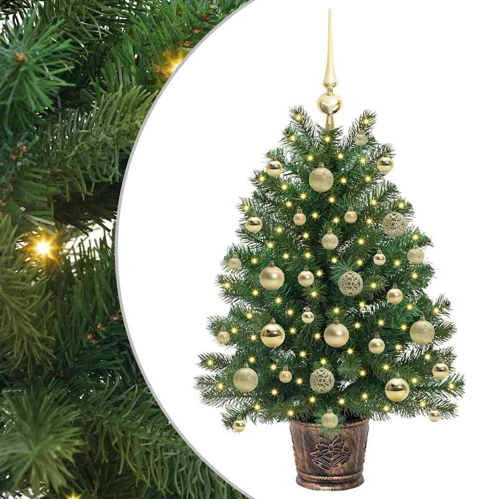 Umjetno božićno drvce s 150 LED svjetlima Zelena 95 cm PE i PVC
