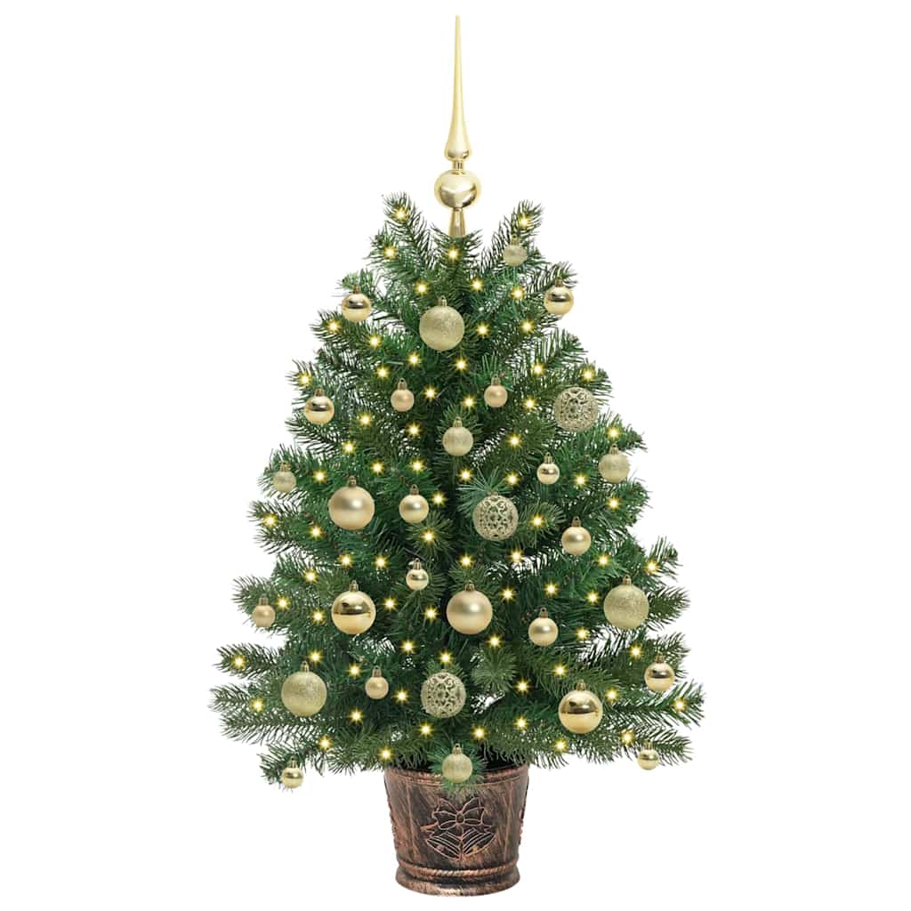 Umjetno božićno drvce s 150 LED svjetlima Zelena 95 cm PE i PVC