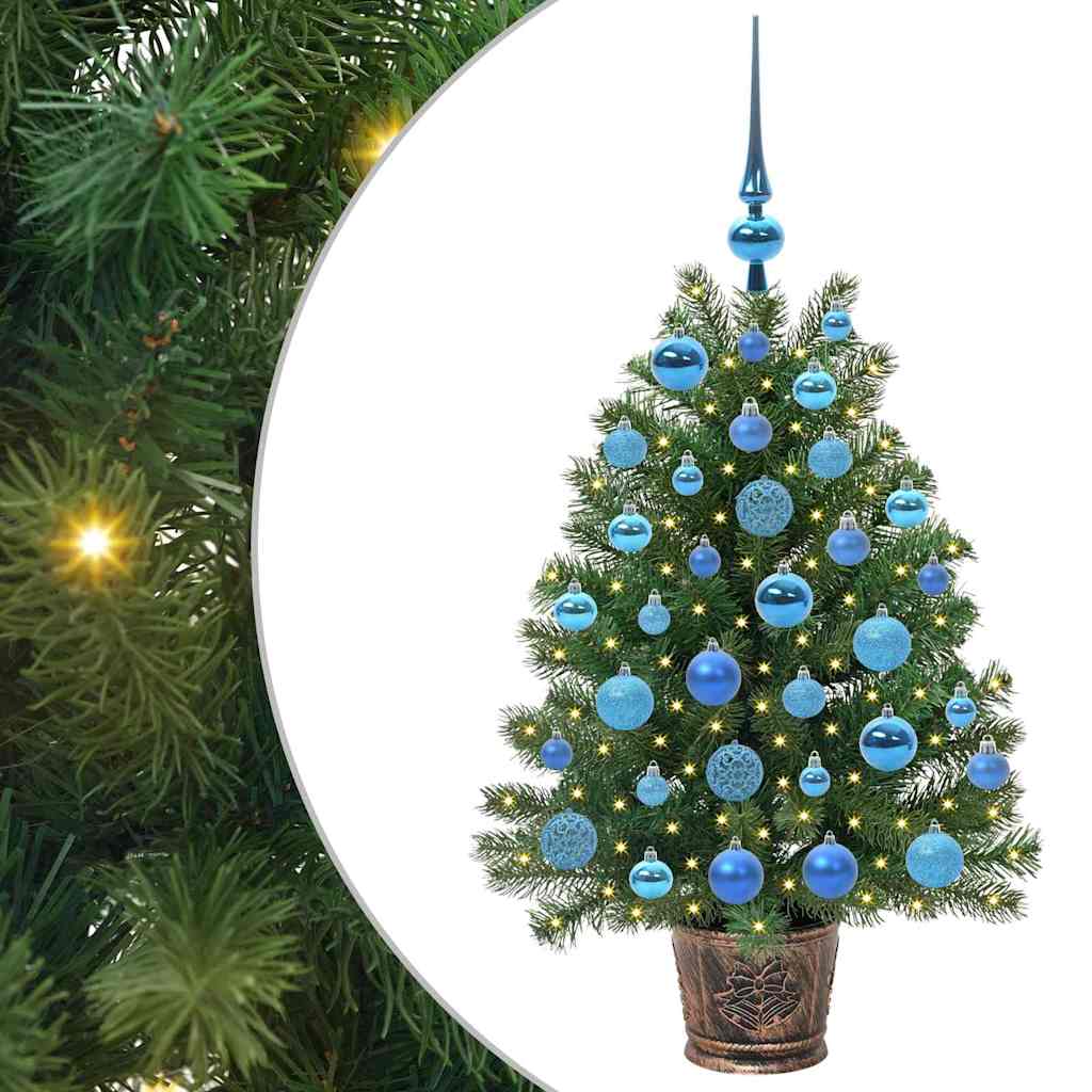 Umjetno božićno drvce s 150 LED svjetlima Zelena 95 cm PE i PVC