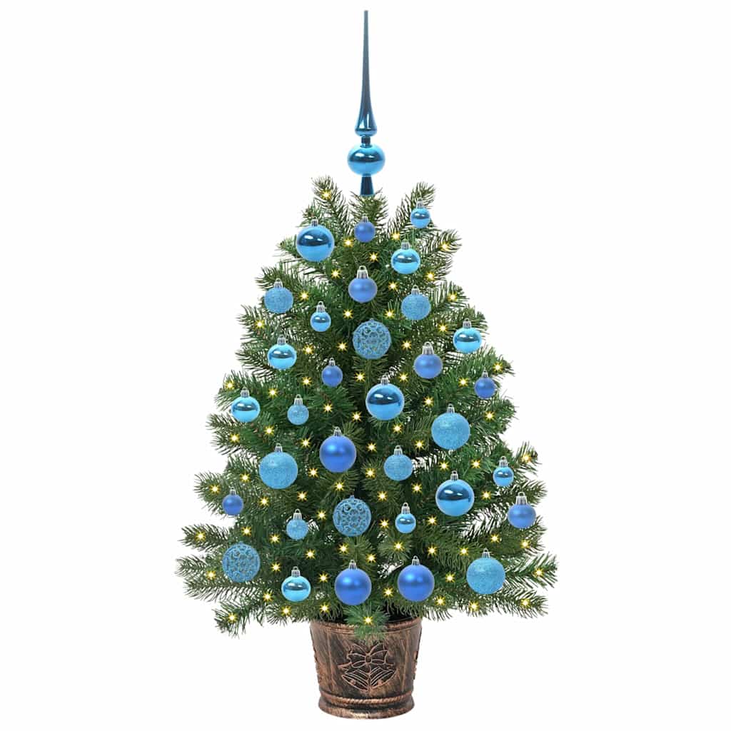 Umjetno božićno drvce s 150 LED svjetlima Zelena 95 cm PE i PVC