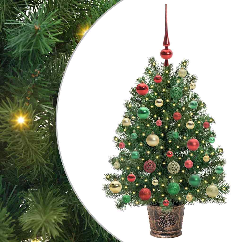 Umjetno božićno drvce s 150 LED svjetlima Zelena 95 cm PE i PVC