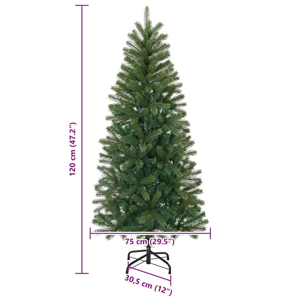 Umjetno božićno drvce s stalakom Zelena 120 cm PE i PVC