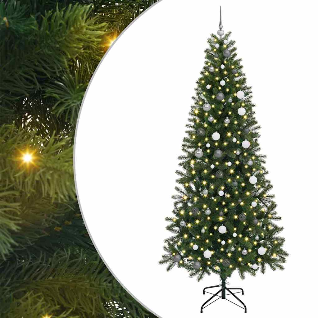 Umjetno božićno drvce s stalakom Zelena 240 cm PE i PVC