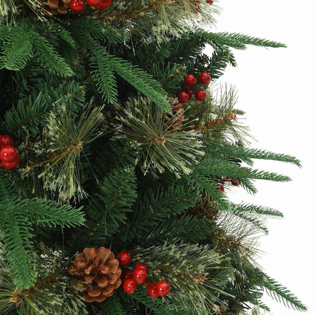 Umjetno božićno drvce s nogom s stalakom Zelena 150 cm PE i PVC