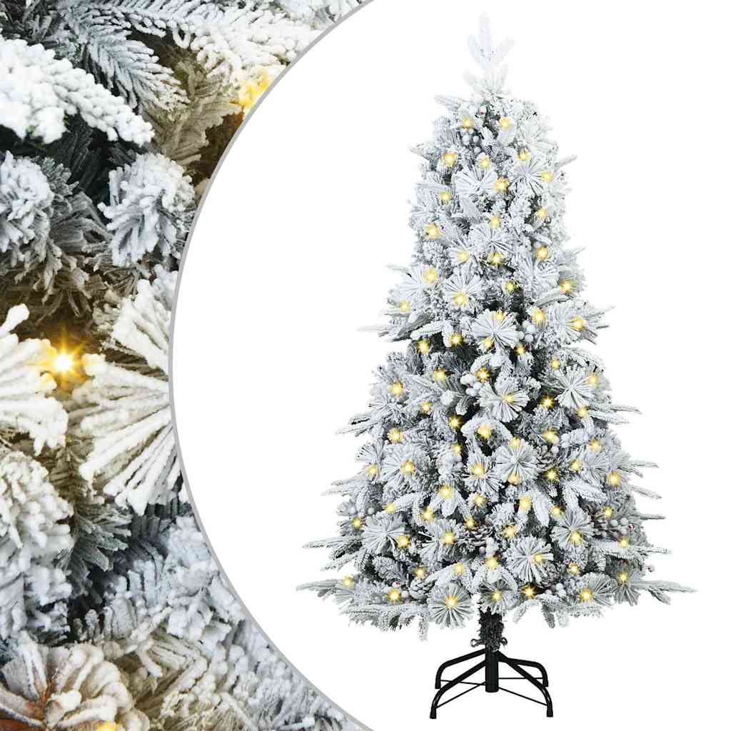 Umjetno božićno drvce s nogom s stalakom Zelena 120 cm PE i PVC