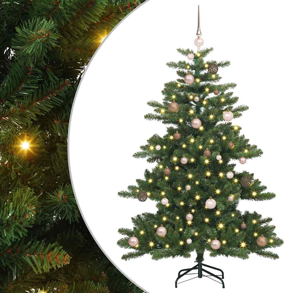 Umjetno božićno drvce s nogom Zelena 150 cm PVC i čelik