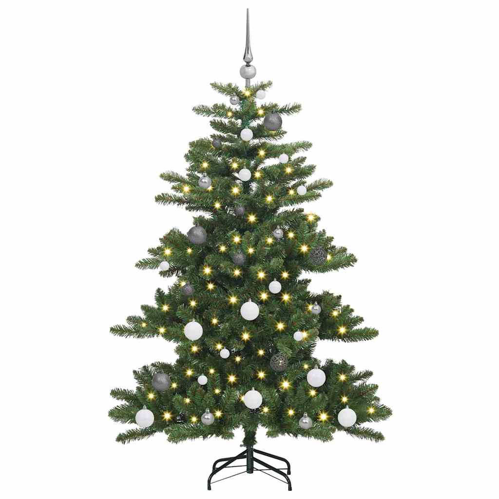 Umjetno božićno drvce s nogom Zelena 150 cm PVC i čelik