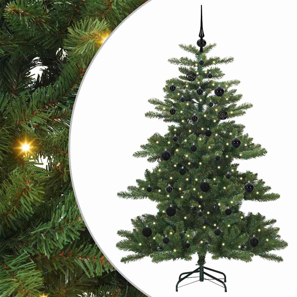 Umjetno božićno drvce s nogom Zelena 150 cm PVC i čelik