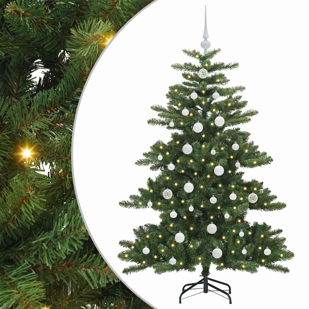Umjetno božićno drvce s nogom Zelena 150 cm PVC i čelik