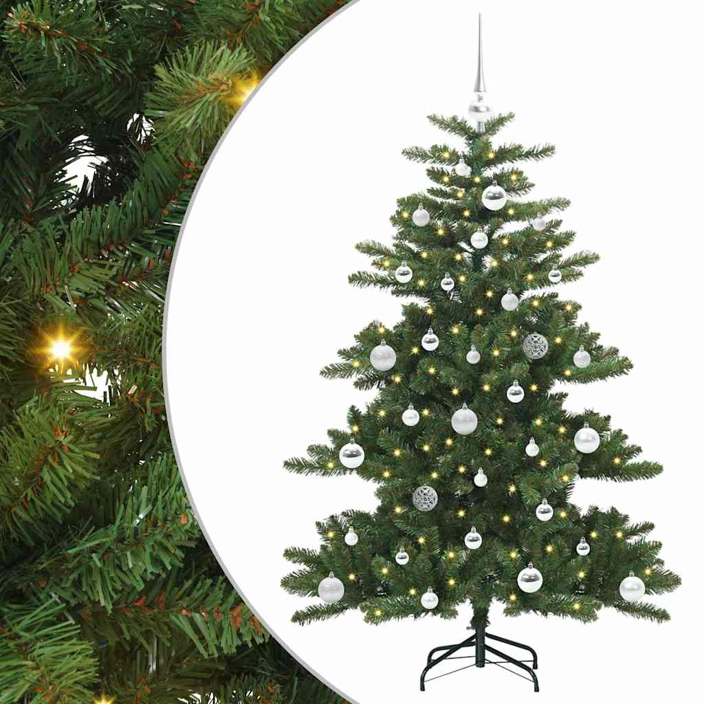 Umjetno božićno drvce s nogom Zelena 150 cm PVC i čelik