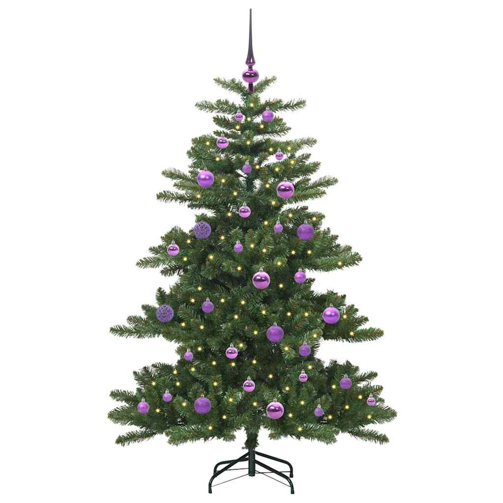 Umjetno božićno drvce s nogom Zelena 150 cm PVC i čelik
