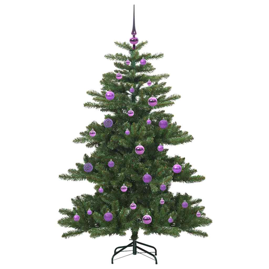 Umjetno božićno drvce s nogom Zelena 150 cm PVC i čelik