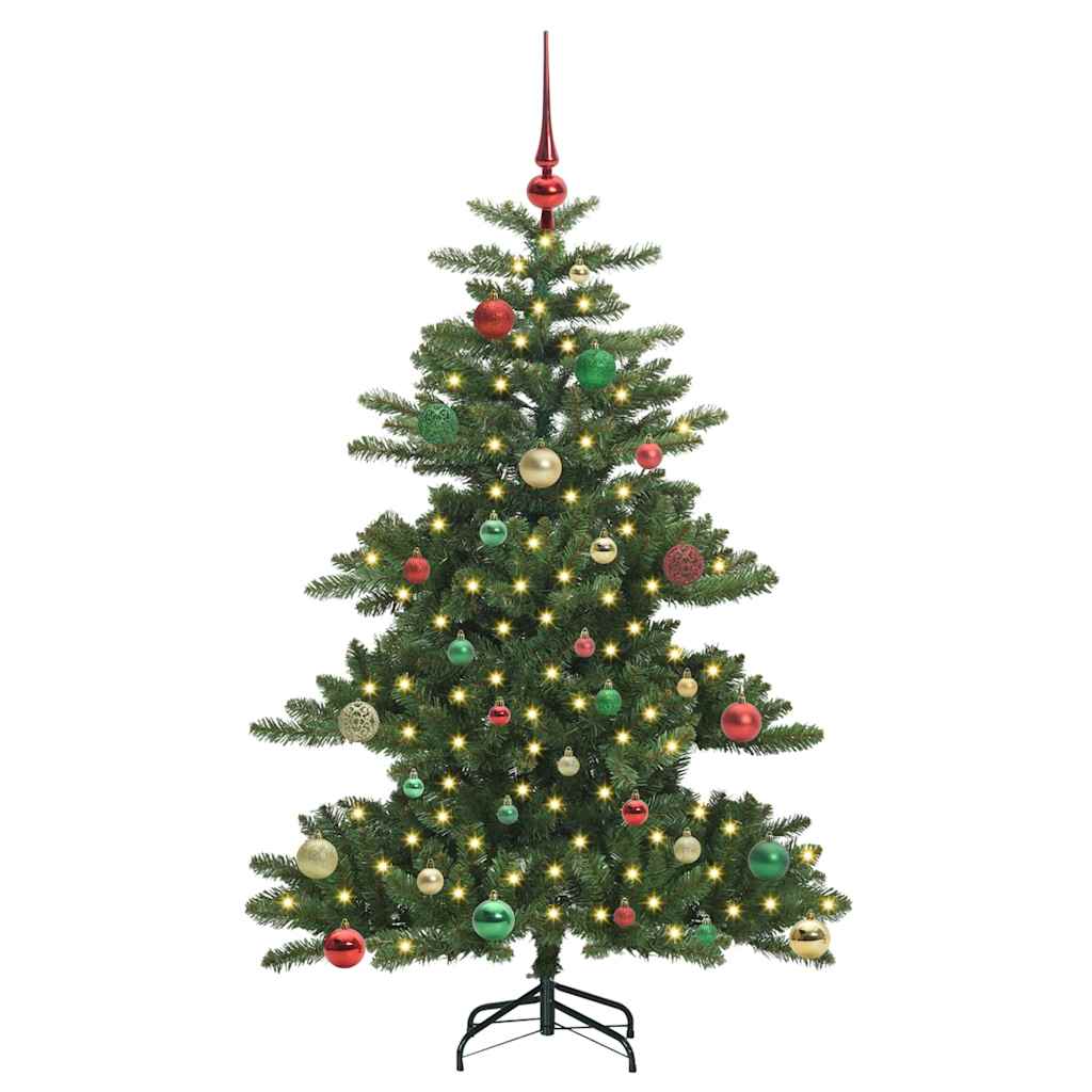 Umjetno božićno drvce s nogom Zelena 150 cm PVC i čelik