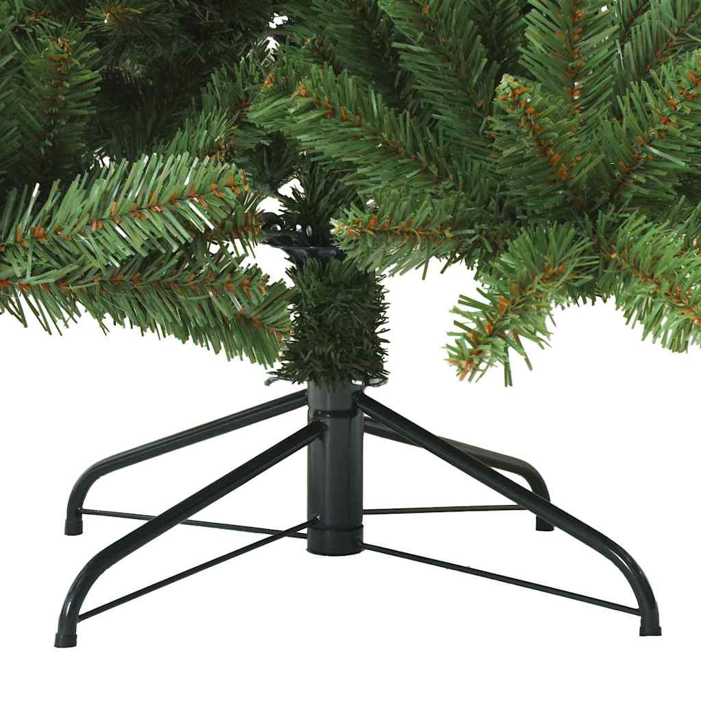 Umjetno božićno drvce s nogom Zelena 210 cm PVC i čelik