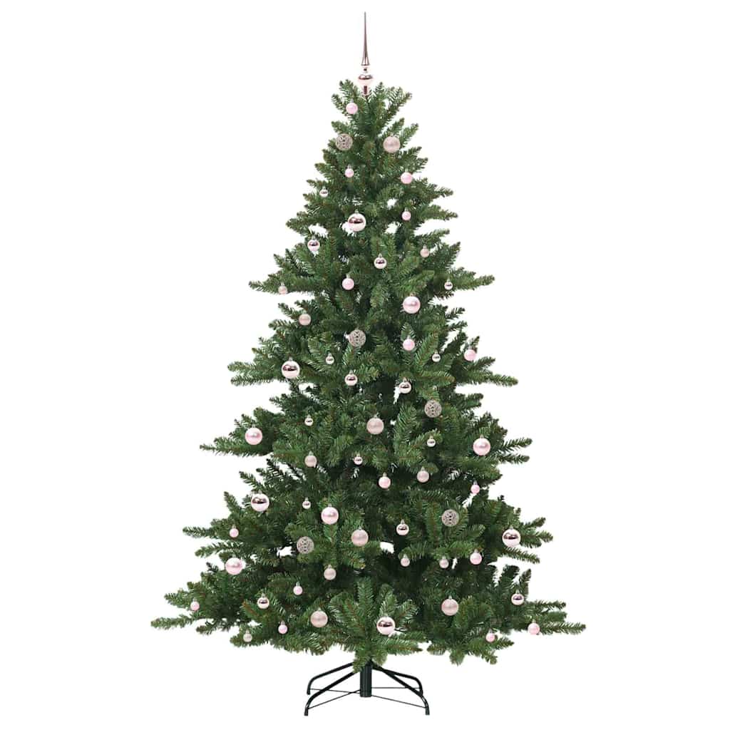 Umjetno božićno drvce s nogom Zelena 210 cm PVC i čelik