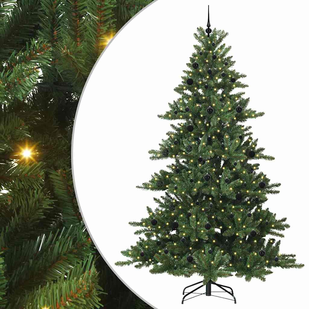 Umjetno božićno drvce s nogom Zelena 240 cm PVC i čelik