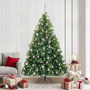 Umjetno božićno drvce s stalakom Zelena 210 cm PE i PVC 130 x 130 x 210 cm