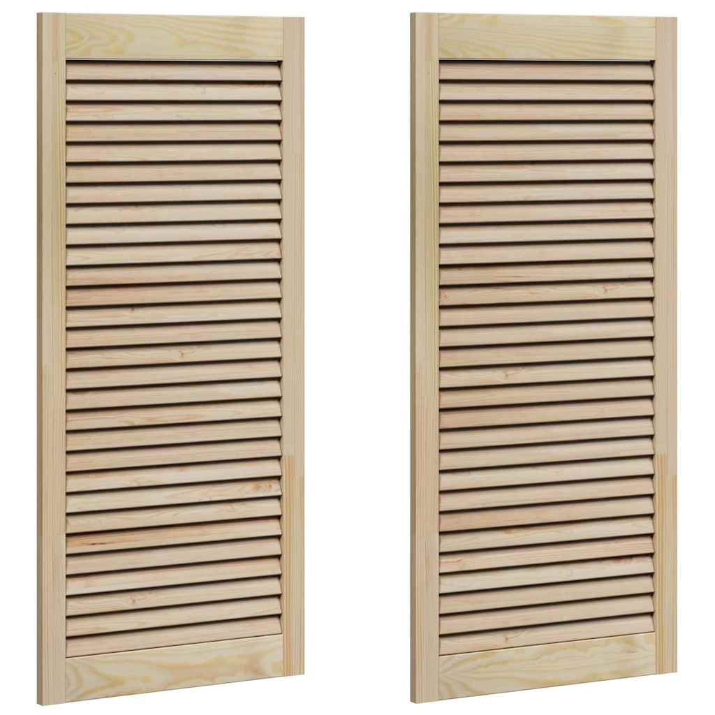 Ormarna vrata s vratima 2 pcs Prirodna 49,5 x 2,1 x 110 cm