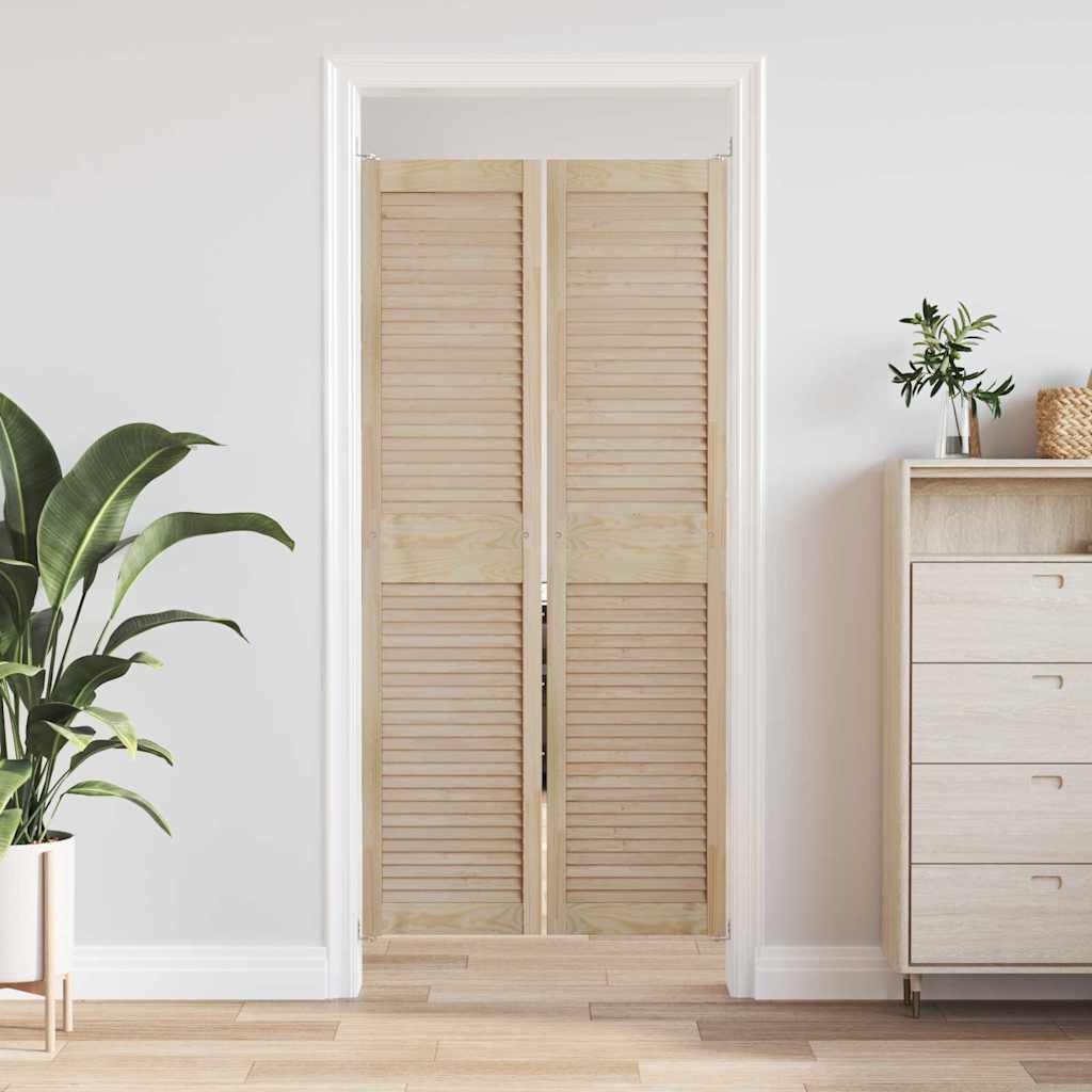 Ormarna vrata s vratima 2 pcs Prirodna 170 x 2,1 x 39,5 cm