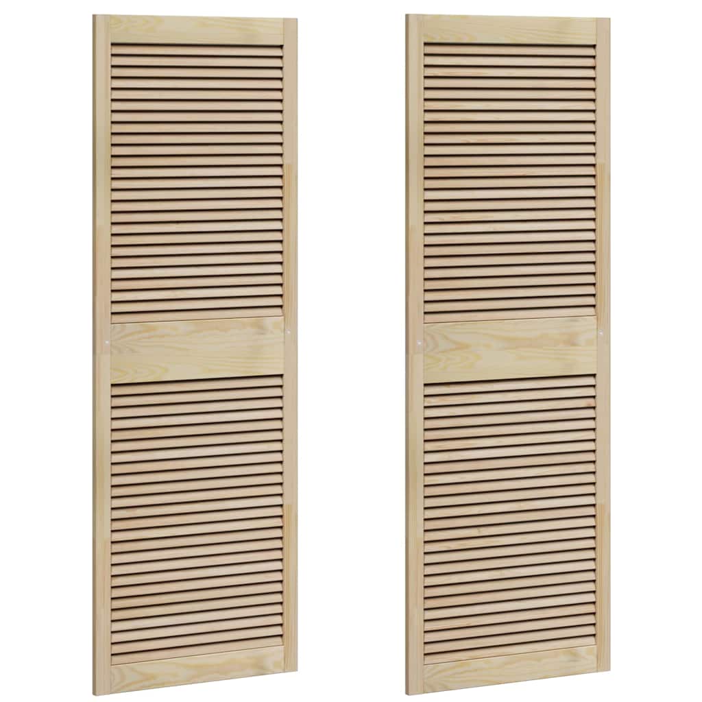 Ormarna vrata s vratima 2 pcs Prirodna 170 x 2,1 x 59,5 cm
