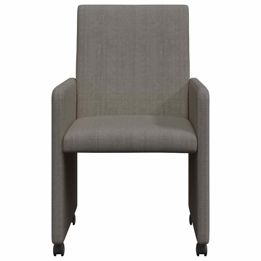 Blagovačke stolice s kotačima 2 pcs Svjetlosiva 57 x 66 x 94 cm
