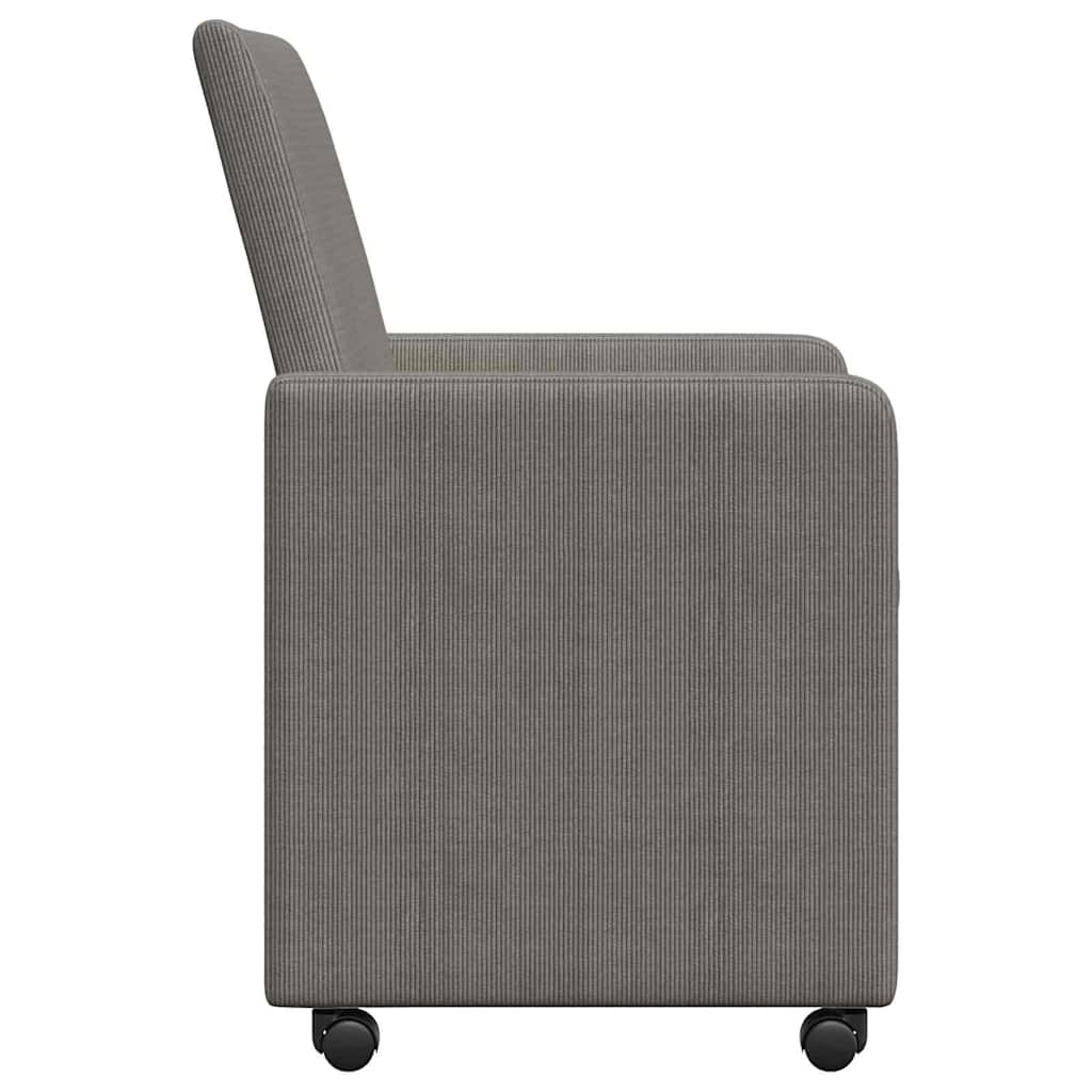 Blagovačke stolice s kotačima 2 pcs Svjetlosiva 57 x 66 x 94 cm
