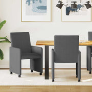 Blagovačke stolice s kotačima 2 pcs Tamno siva 57 x 66 x 94 cm