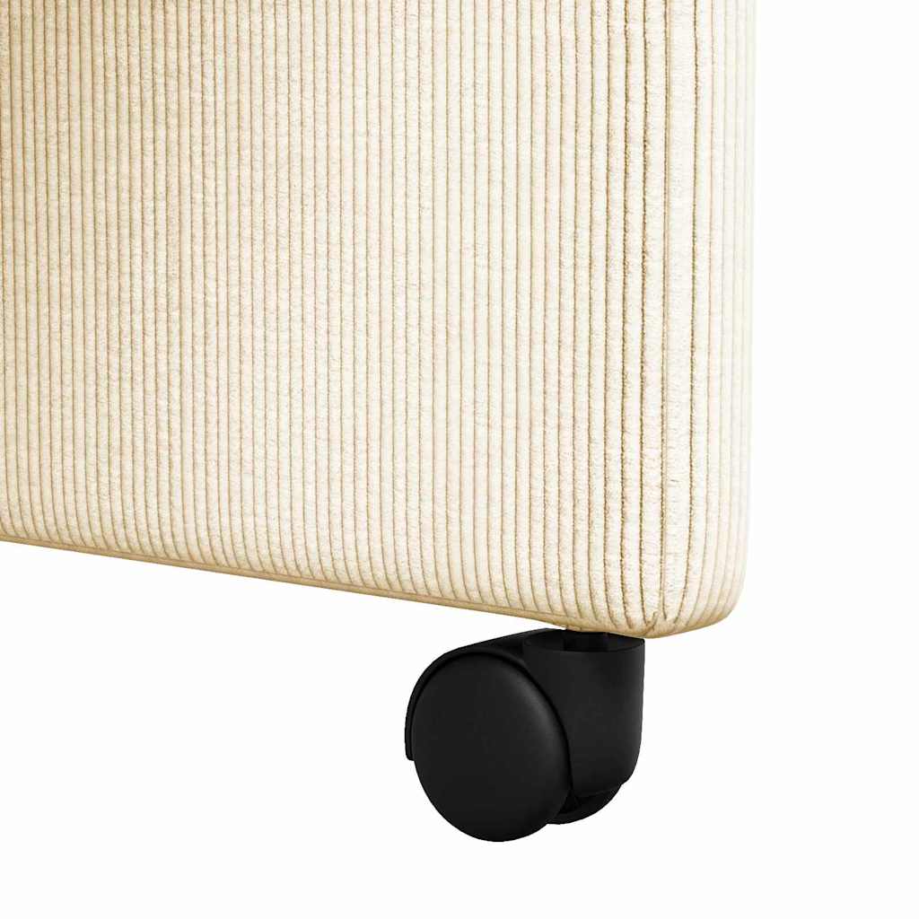 Blagovačke stolice s kotačima 2 pcs Krema 57 x 66 x 94 cm