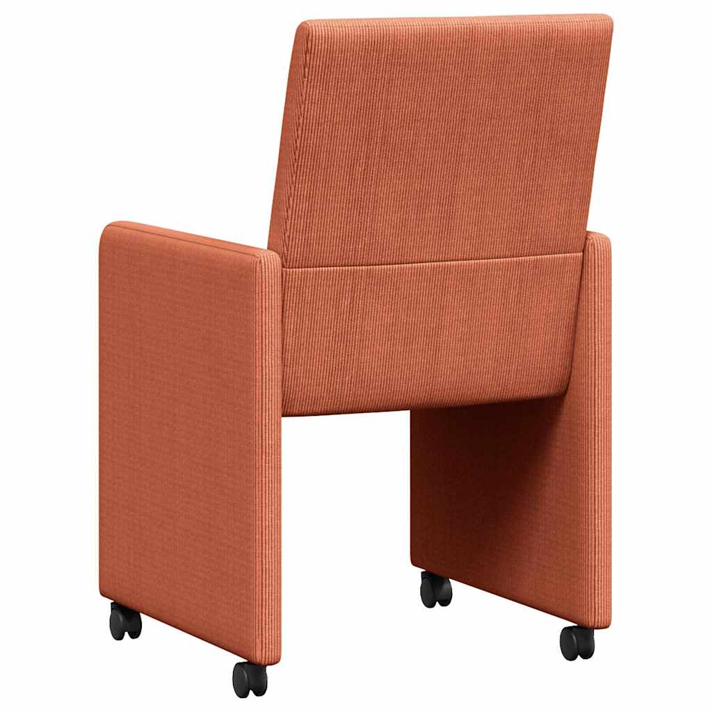 Blagovačke stolice s kotačima 2 pcs Crvena narančasta