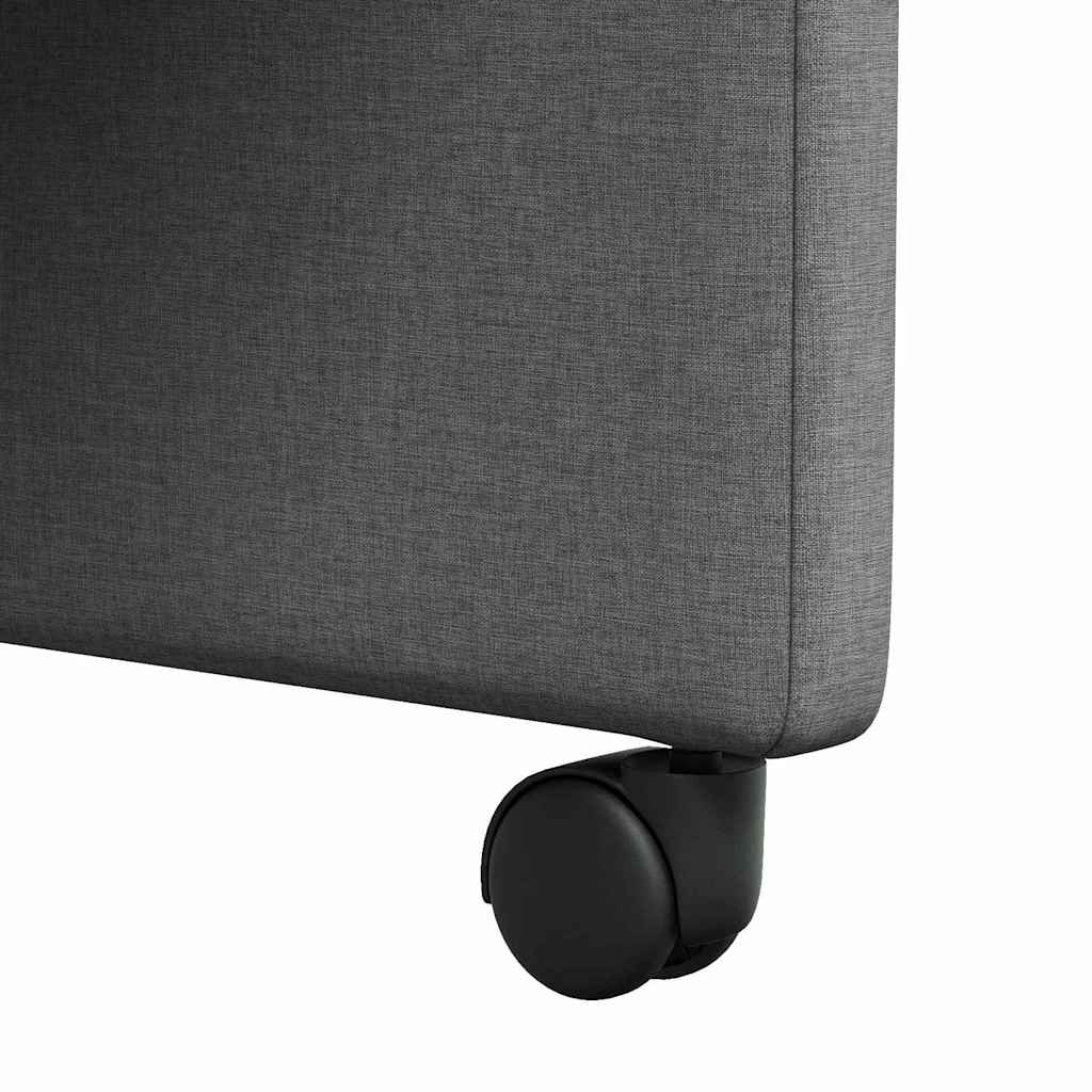 Blagovačke stolice s kotačima 2 pcs Tamno siva 57 x 66 x 94 cm