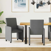Blagovačke stolice s kotačima 2 pcs Tamno siva 57 x 66 x 94 cm