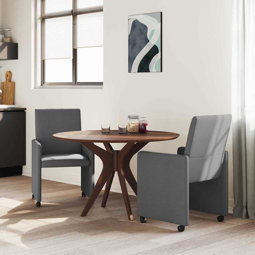 Blagovačke stolice s kotačima 2 pcs Tamno siva 57 x 66 x 94 cm