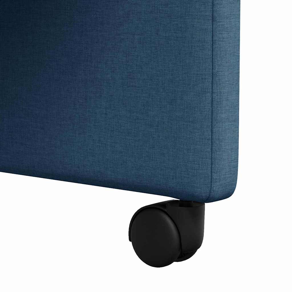 Blagovačke stolice s kotačima 2 pcs Plava 57 x 66 x 94 cm