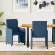 Blagovačke stolice s kotačima 2 pcs Plava 57 x 66 x 94 cm