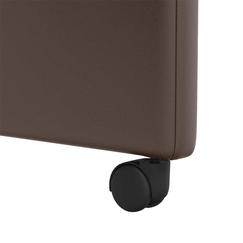 Blagovačke stolice s kotačima 2 pcs Smeđa 57 x 66 x 94 cm