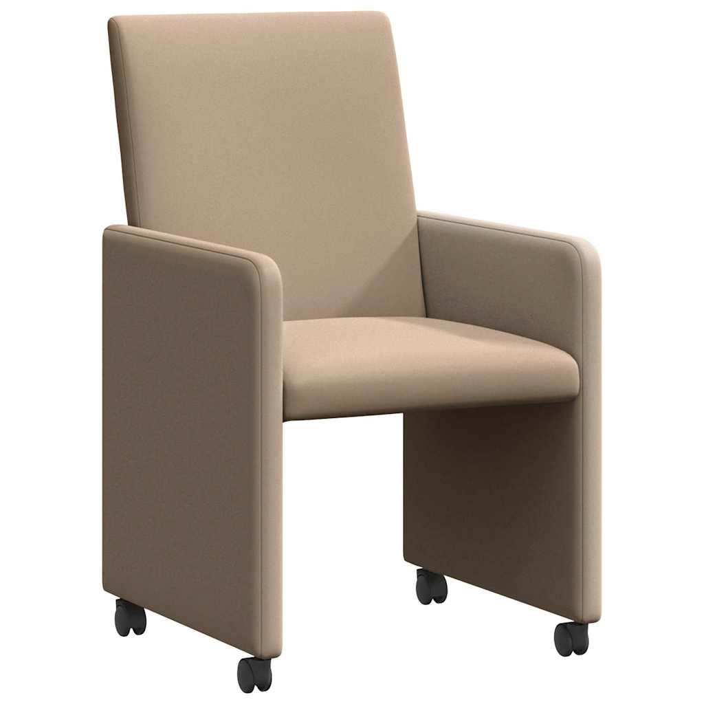 Blagovačke stolice s kotačima s kotačima 2 pcs Boja cappuccina